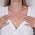 Rainbow White | Gold Vermeil | Mermaid Glass Infinity Clasp Necklace